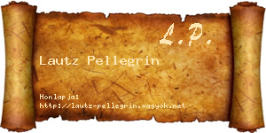 Lautz Pellegrin névjegykártya